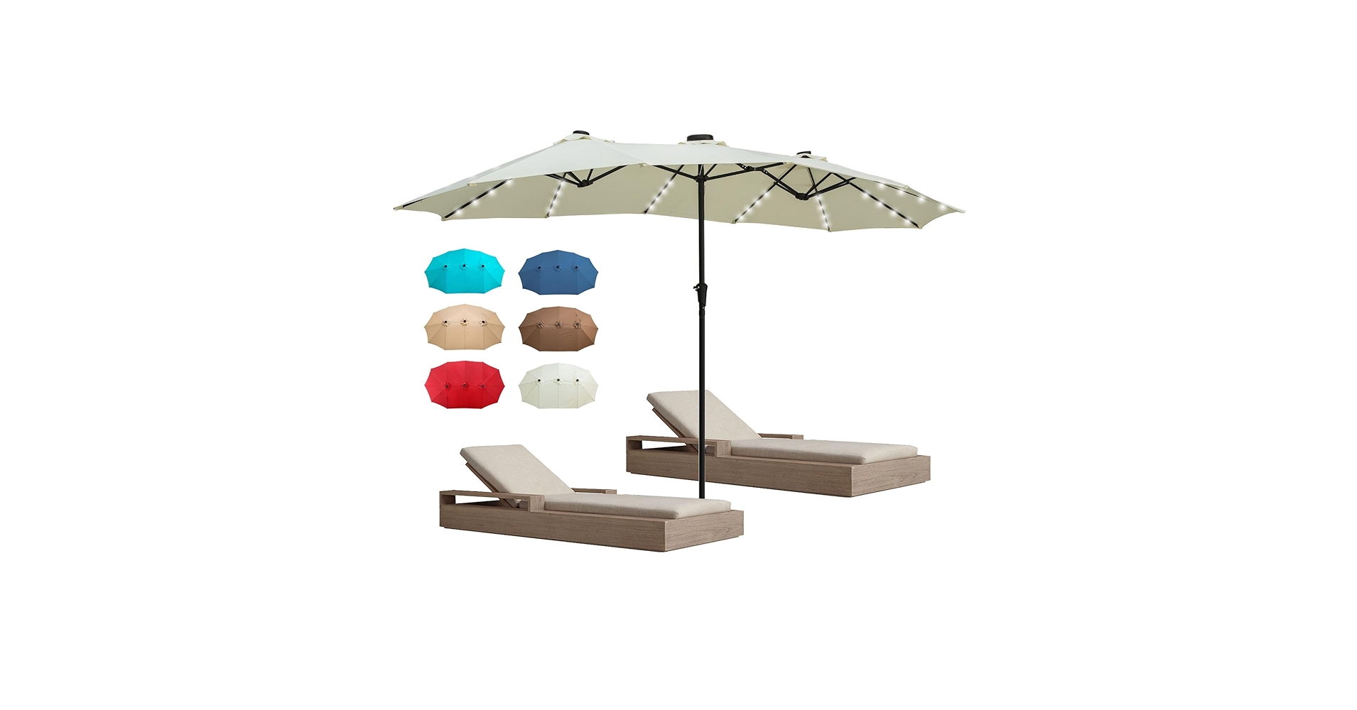 Amazon.com : Wonlink 13 Ft/15 FT Large Patio Umbrella with