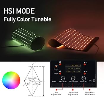 Amazon | FalconEyes RX-824 RGBライト 薄型巻けるライト ROLL-FLEX