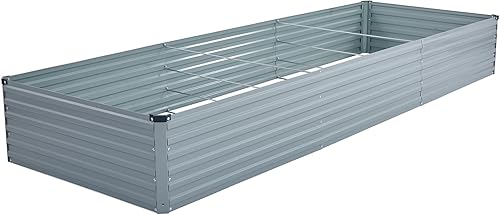 Miniatura 23 de 4x3x1 pies (Paquete de 2) Cama de Jardín Elevada Galvanizada, Juego de Caja de Maceta para Patio de Metal para Plantas, Cama de Siembra para Negro