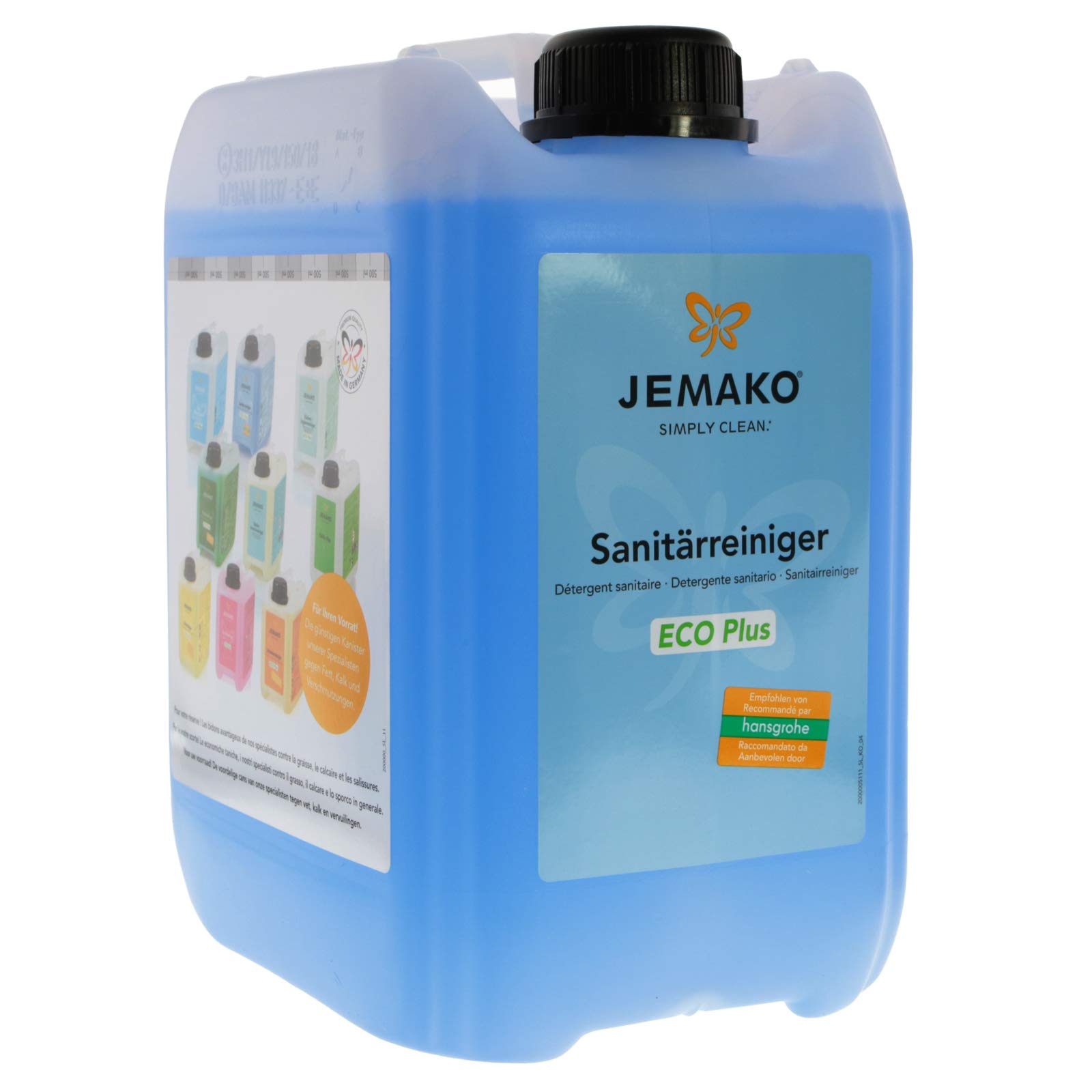 Jemako Sanitärreiniger ECO Plus, 5 Liter Kanister inkl. Auslaufhahn