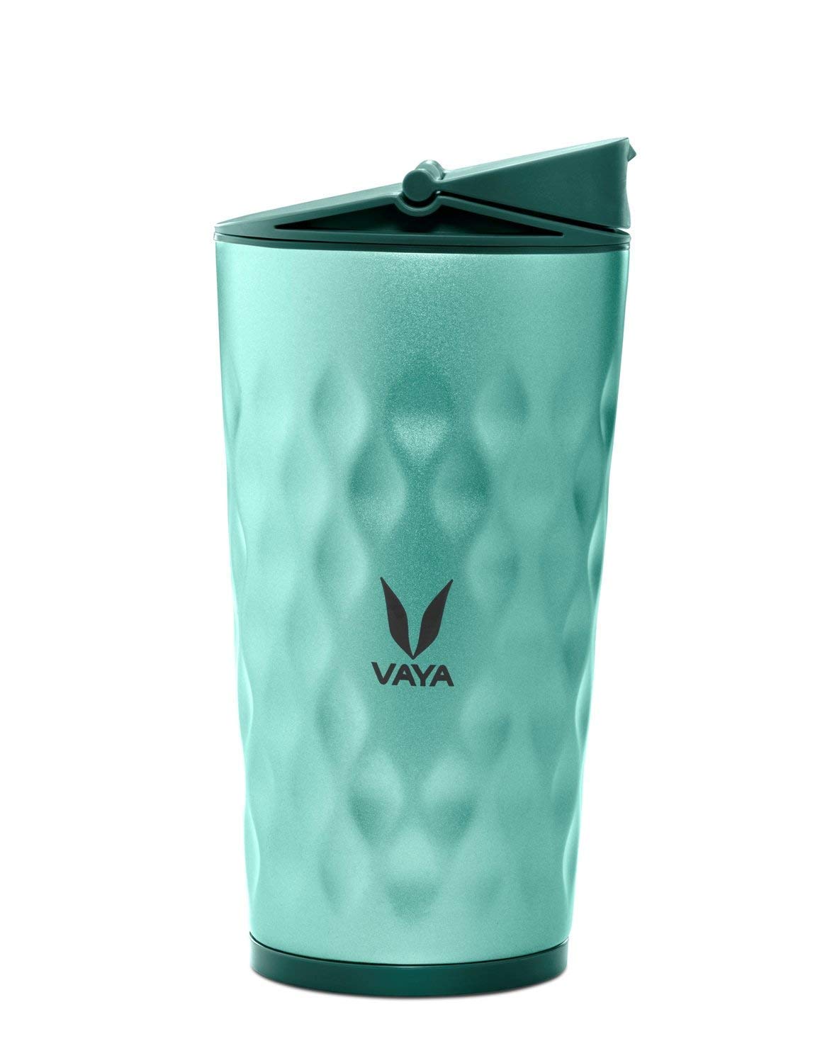 VAYA DRYNK Stainless Steel 350ml Vacuum Insulated Flask Sipper Water Bottle with Magnetic Latch Lid, Hot and Cold Kids Water Bottle for Girls, Leakproof Bottle, Green