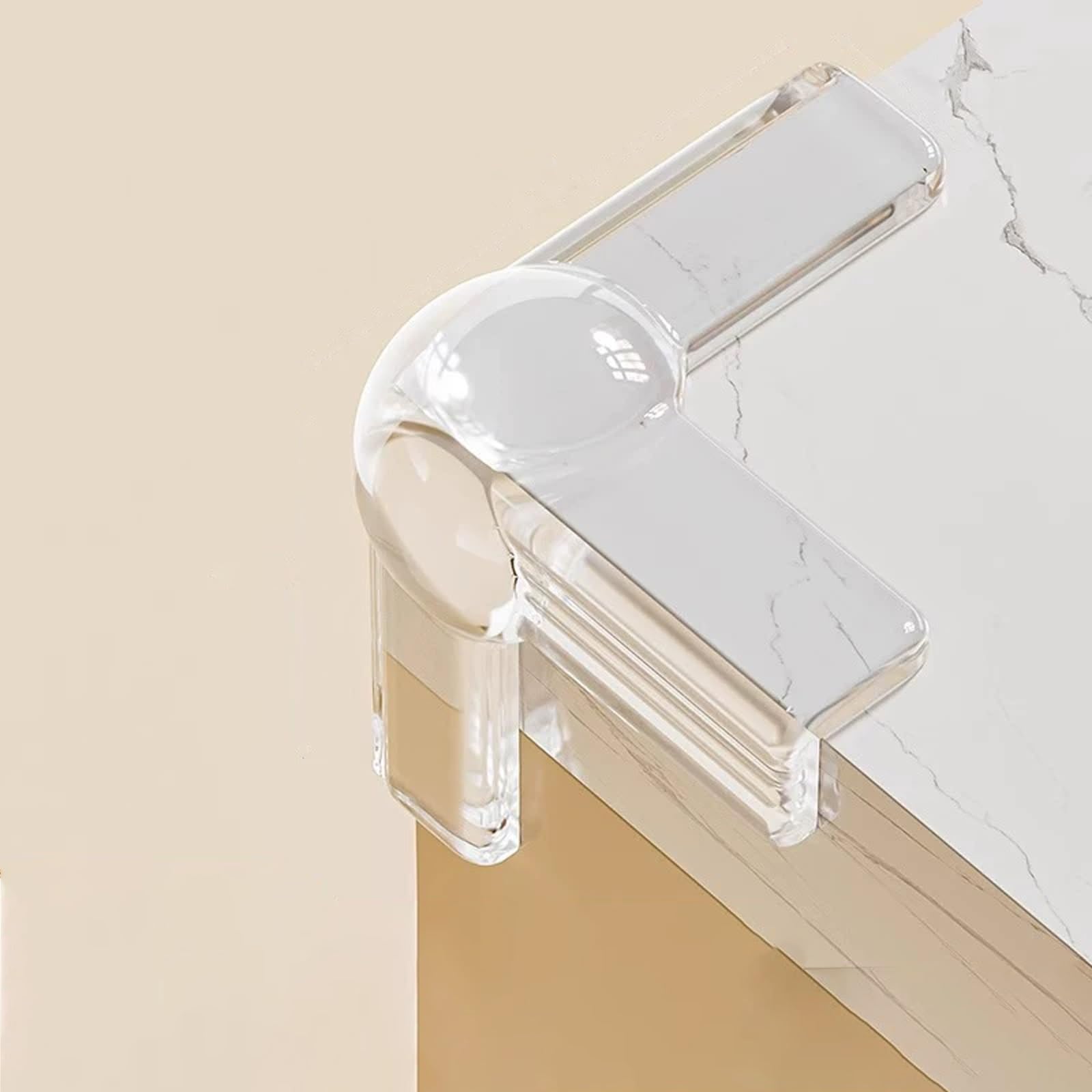 Möbel-Eckenschutz, Transparenter Gummi-Kantenschutz, Mehrfarbig, 8–24 Stück for Couchtische, Schreibtische, Schränke(T,16pcs)