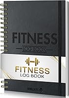 Gorilla Fit Gym Workout Journal A5: Premium Leather Hardback Tracker for 128 Workouts, Goals & Progress Log Book