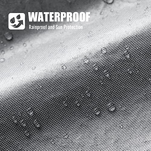 Favoto Telo Copriauto Invernale Felpato Impermeabile Telo per Auto da Esterno per Berlina 3 Volumi 435-460cm Realizzato in PEVA+Cotone con Cerniera, Anti Acqua Polvere Neve Sole Freddo 465x170x150cm - 5