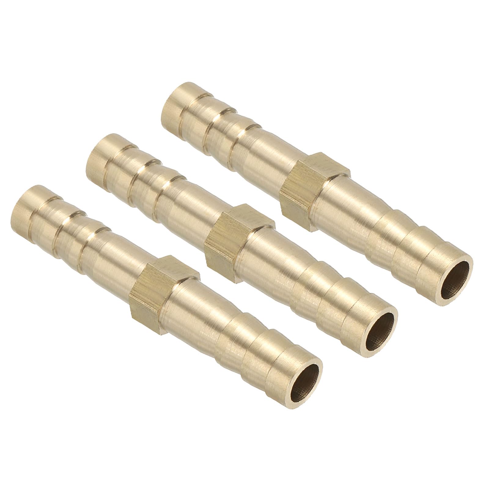 LTWFITTING 3/8 in. x 1/2 in. I.D. Brass Hose Barb Reducer Splicer Fittings (25-Pack