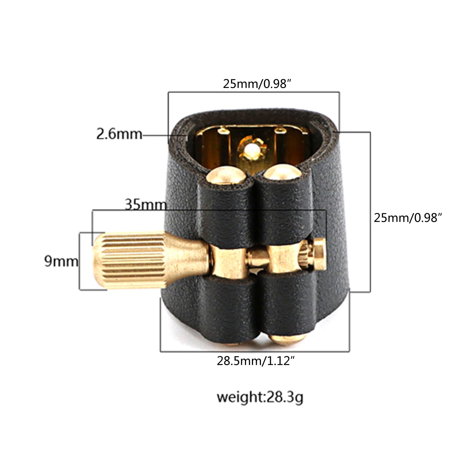 Legatura Per Sassofono Contralto In ABS - Migliora Qualità Del Suono Con Scatola Portatile Inclusa - Foto 8