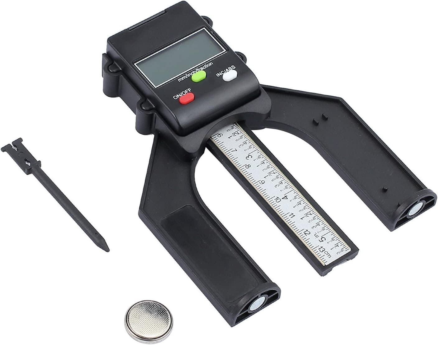Proster Profondimètre Numérique Jauge de Hauteur 80mm/3.14in avec Batterie Précision de 0.10mm/0.004in avec Fonction ABS/INC Mesure de Hauteur/Profondeur pour Menuiserie Bois Scie à Table