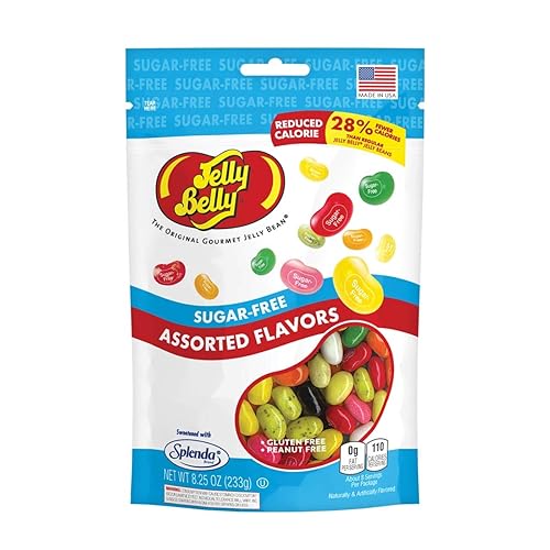 Jelly Belly Sugar Free - Gomitas sin azúcar, bolsa de 8.25 oz, producto oficial y genuino