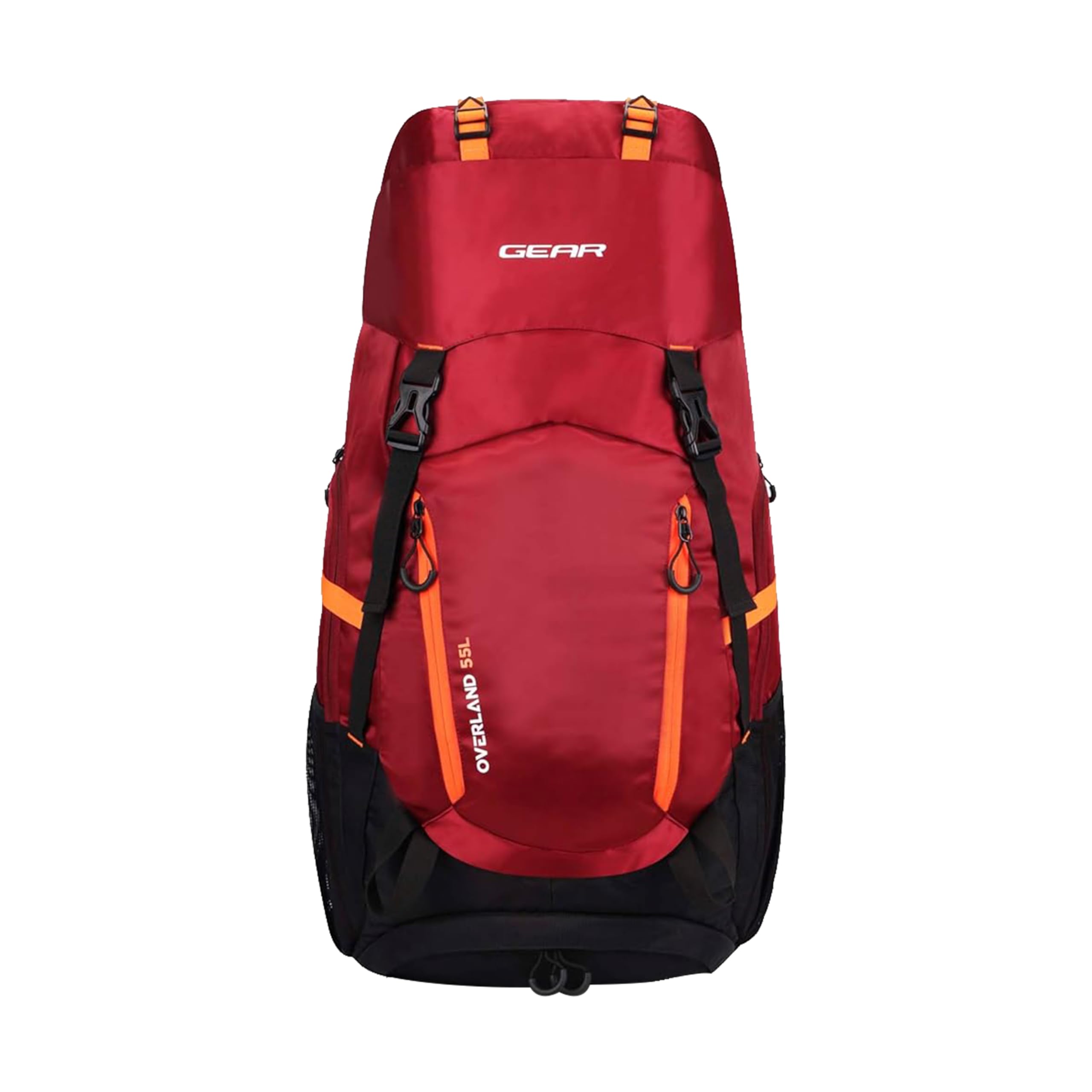 gear Overland 55L Extra Large Water Resistant Rucksack/Travel bag/For Men & Women(Maroon - Black)-picture-30