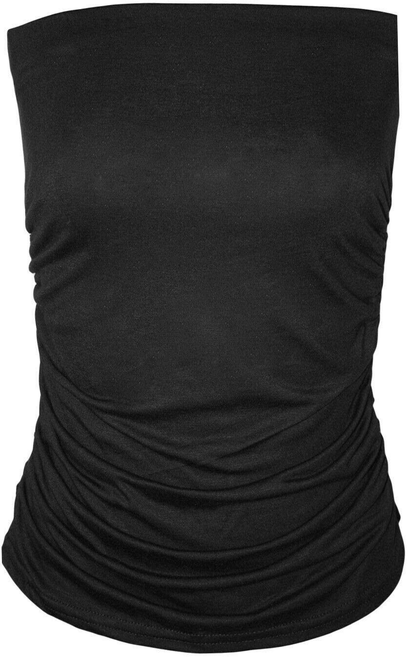 Women's Black E-Communicationz Boob Tube Bandeau Strapless Sleeveless (, Xxl (Uk 18-20))
