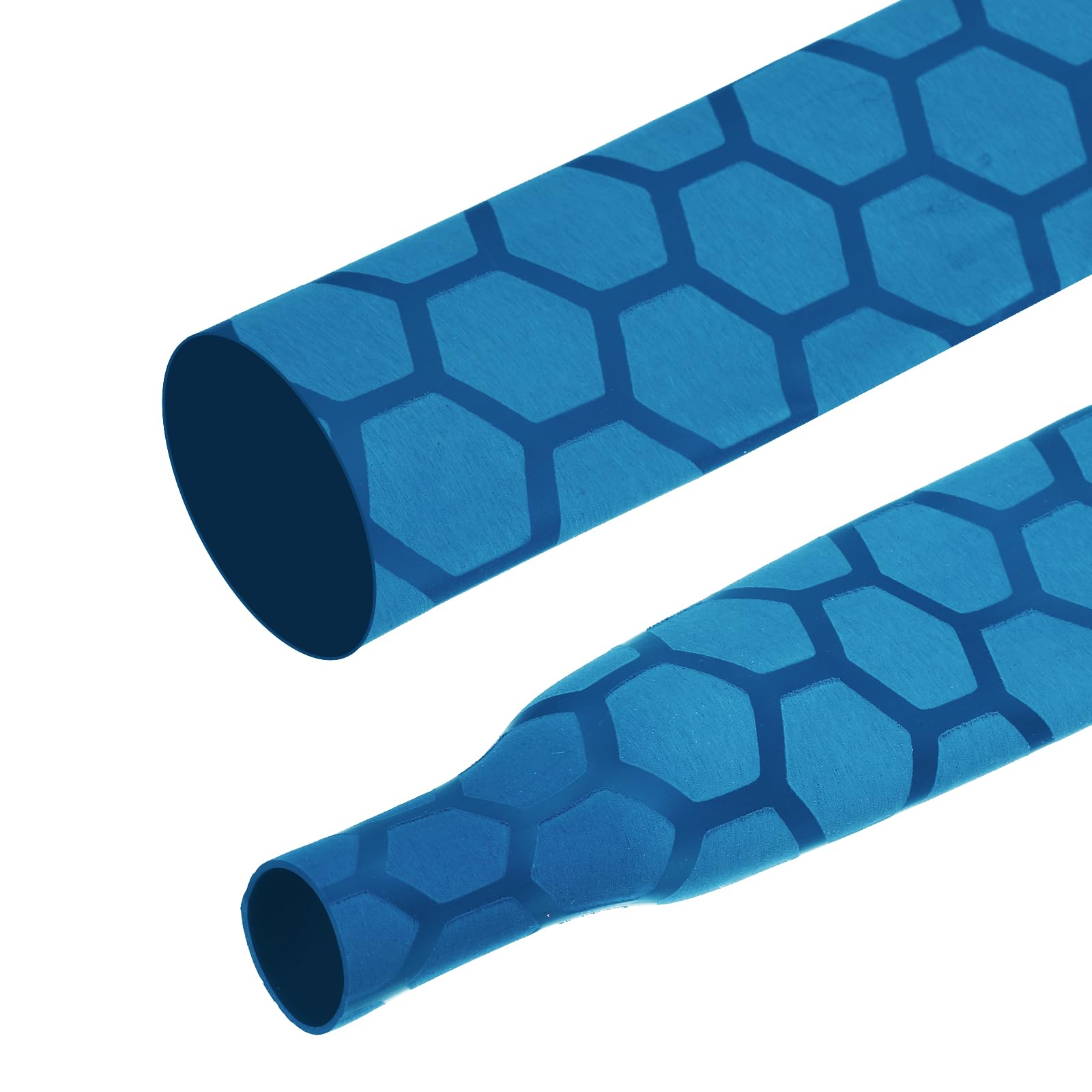MECCANIXITY 3 tubi termorestringenti per canna da pesca con diametro di 35 mm, antiscivolo, impermeabili, con impugnatura termoretraibile, per sport, fitness, griglia blu