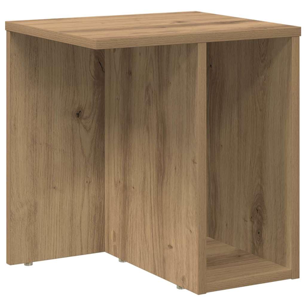Mesa auxiliar de madera de roble Artisan, 2 unidades, 37 x 32 x 40 cm, con estante y estante, mesa de centro moderna para salón, dormitorio, pasillo, ideal como mesita de noche, mesa de