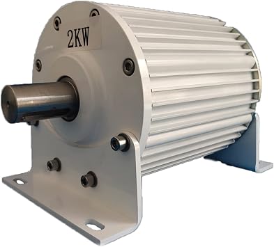 2000W 3 Phase Gearless Permanent Magnet Generator 2KW 24V 48V Alternator AC Wind Turbine Water Turbine Hydroelectric Generator 24V