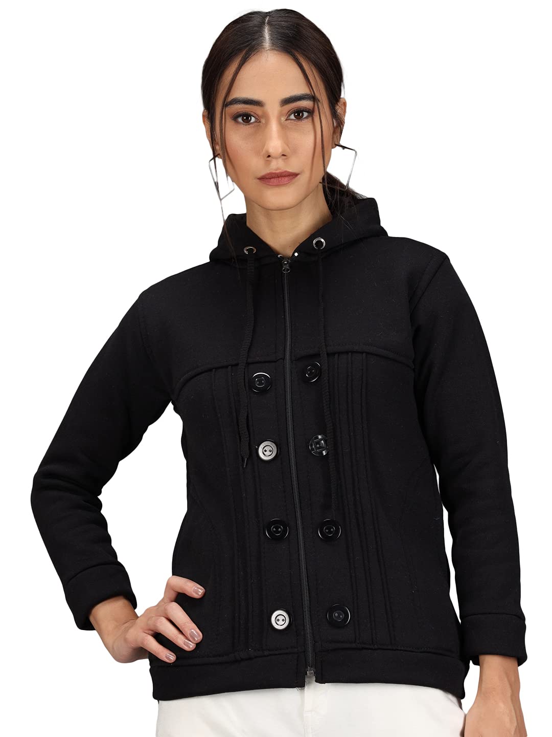 eKools Women's Fleece Hooded Neck Hooded Sweatshirt