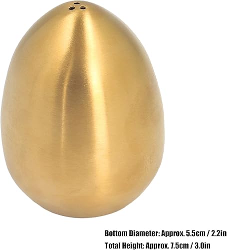 Miniatura 7 de Coctelera de especias en forma de huevo para decorar tu cocina de barbacoa al aire libre para banquetes familiares (dorado)