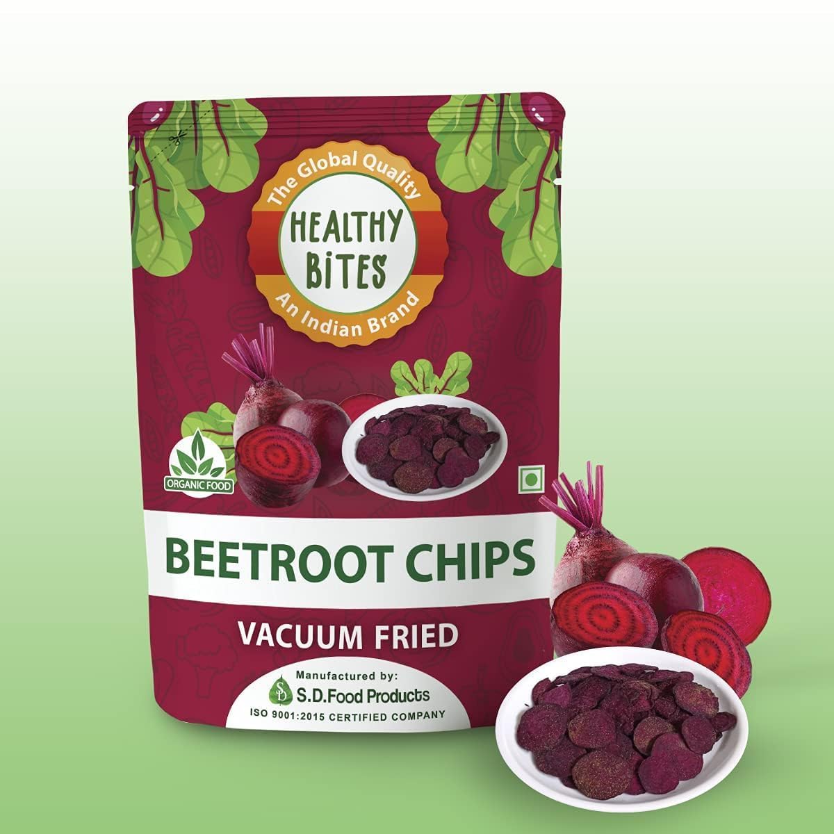 Heathly Bites Beetroot Chips |Vacuum Fried |Gluten Free | Vegan Friendly Snack | Trans free|No Artificial Flavour | Plant Based Snacks| Vegetable Chips – (Pack of 3 X45g) (B0CZLMHYZJ) Amazon Price History, Amazon Price Tracker