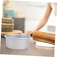 Vista 4 de UPKOCH Molde para hornear de fondo extraíble redondo de aluminio anodizado para tartas de queso de 5 5 pulgadas