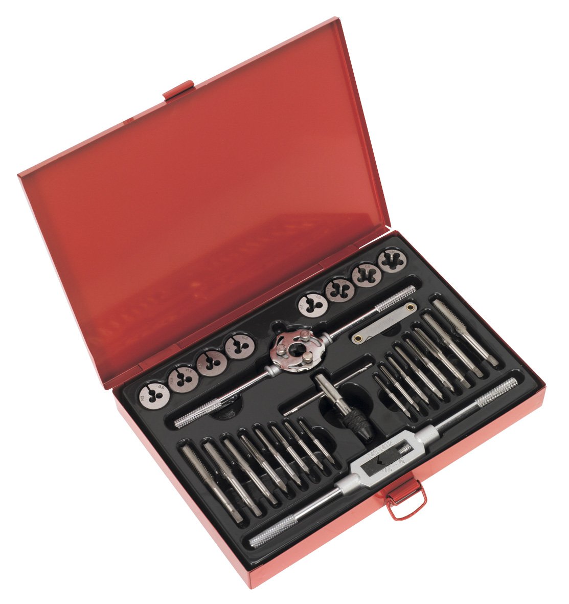 Sealey AK3028 Tap & Die Set 28pc Split Dies Metric by Sealey