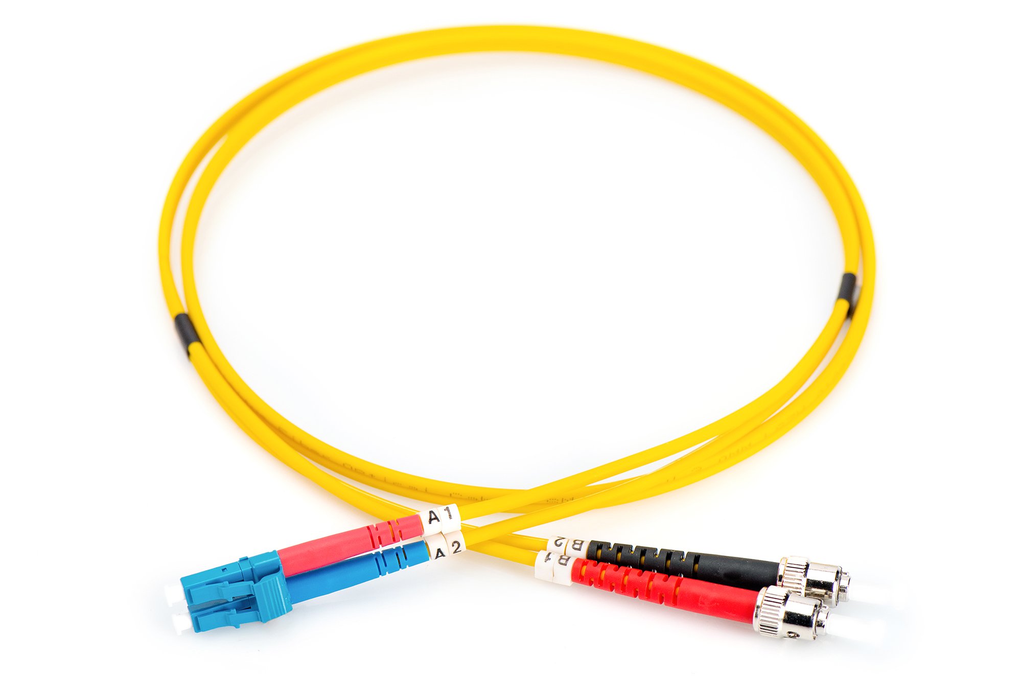 DIGITUS DK-2531-02/3 – Glasfaserkabel OM3 – 2 m – LC zu ST – Duplex LWL Kabel – 1/10/40/100 Gbit/s – MM Multimode Glasfaser LAN Kabel – Fasertyp: 50/125 µ – Türkis (Aqua