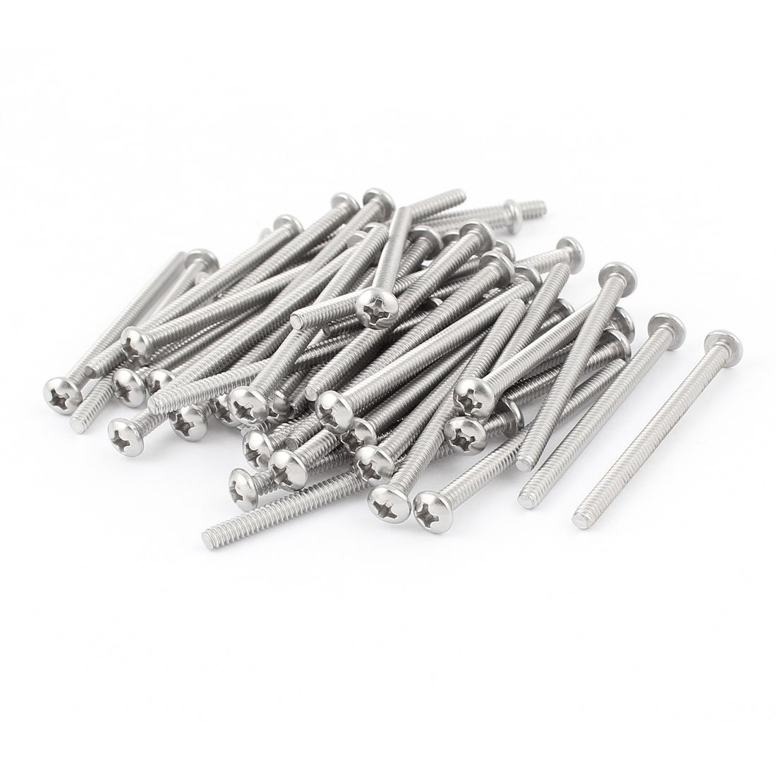 Tornillos Máquina Phillips Cabeza Armadura Acero Inoxidable 1/4-20 X 1/2 - Pack De 100 Unidades