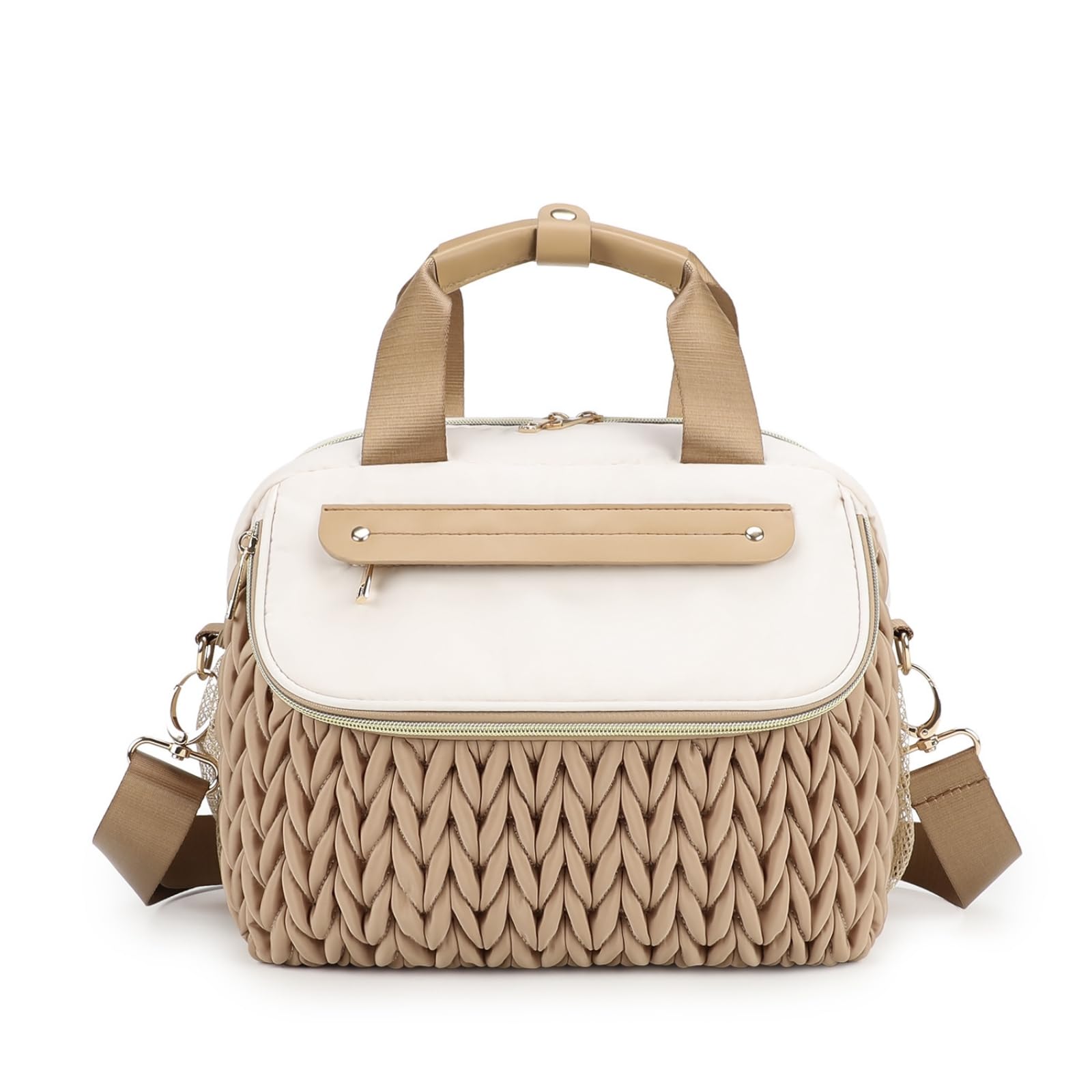 Borsa Cambio con Fasciatoio Impermeabile Borsa con Fasciatoio Trapuntata per Genitori, Array, Marrone