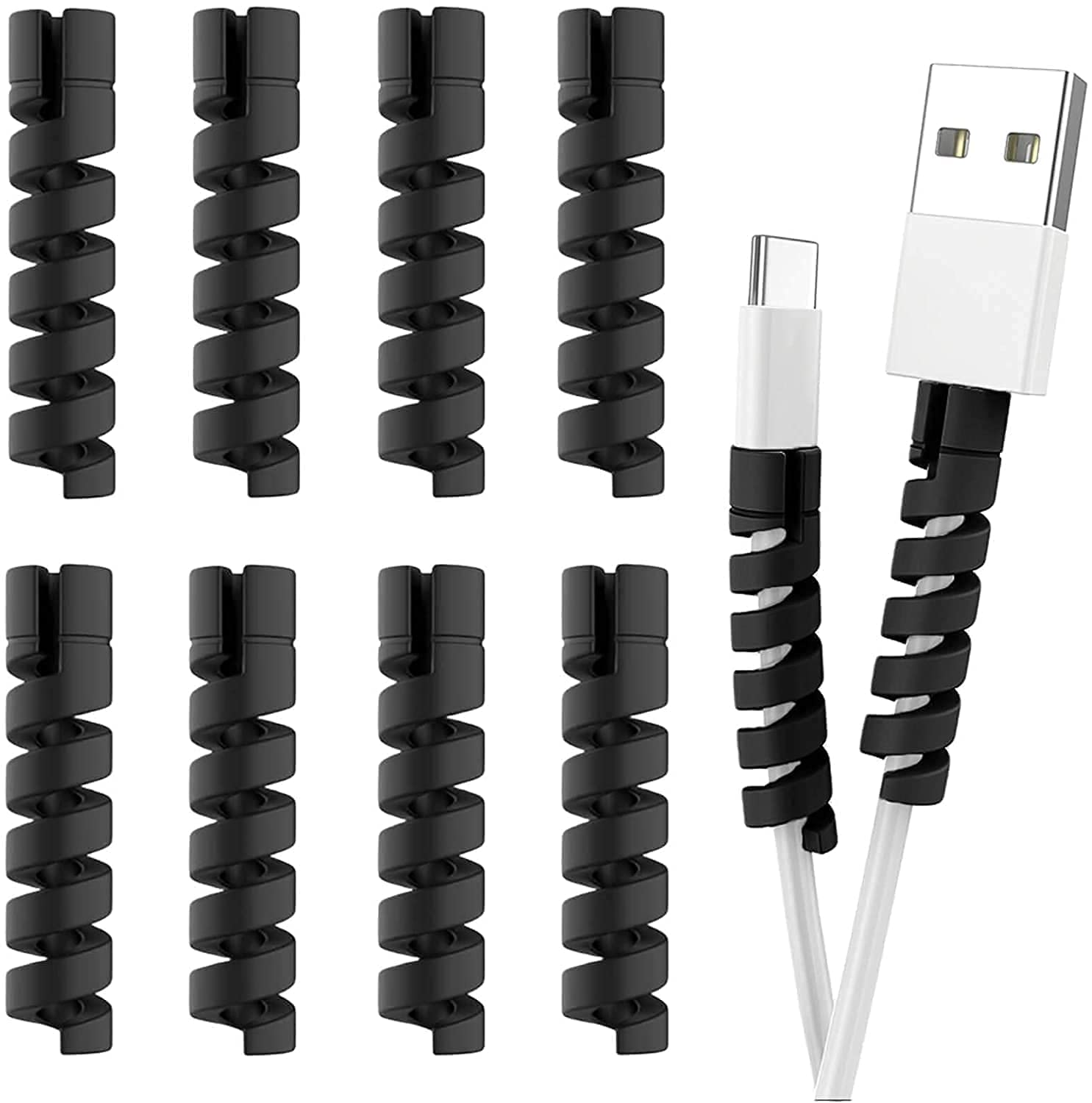 See full amazon price history chart for SKYCELL Wire Protector Spiral Charger Cable Protector Data Cable Saver Charging Cord Protective Cable Cover Headphone MacBook Laptop Earphone Cell Phone Set of 2 (8 Units Black) SKYCELL Wire Protector Spiral Charger Cable Protector Data Cable Saver Charging Cord Protective Cable Cover Headphone MacBook Laptop Earphone Cell Phone Set of 2 (8 Units Black) (B0BR2P8S5X) Amazon Price History, Amazon Price Tracker
