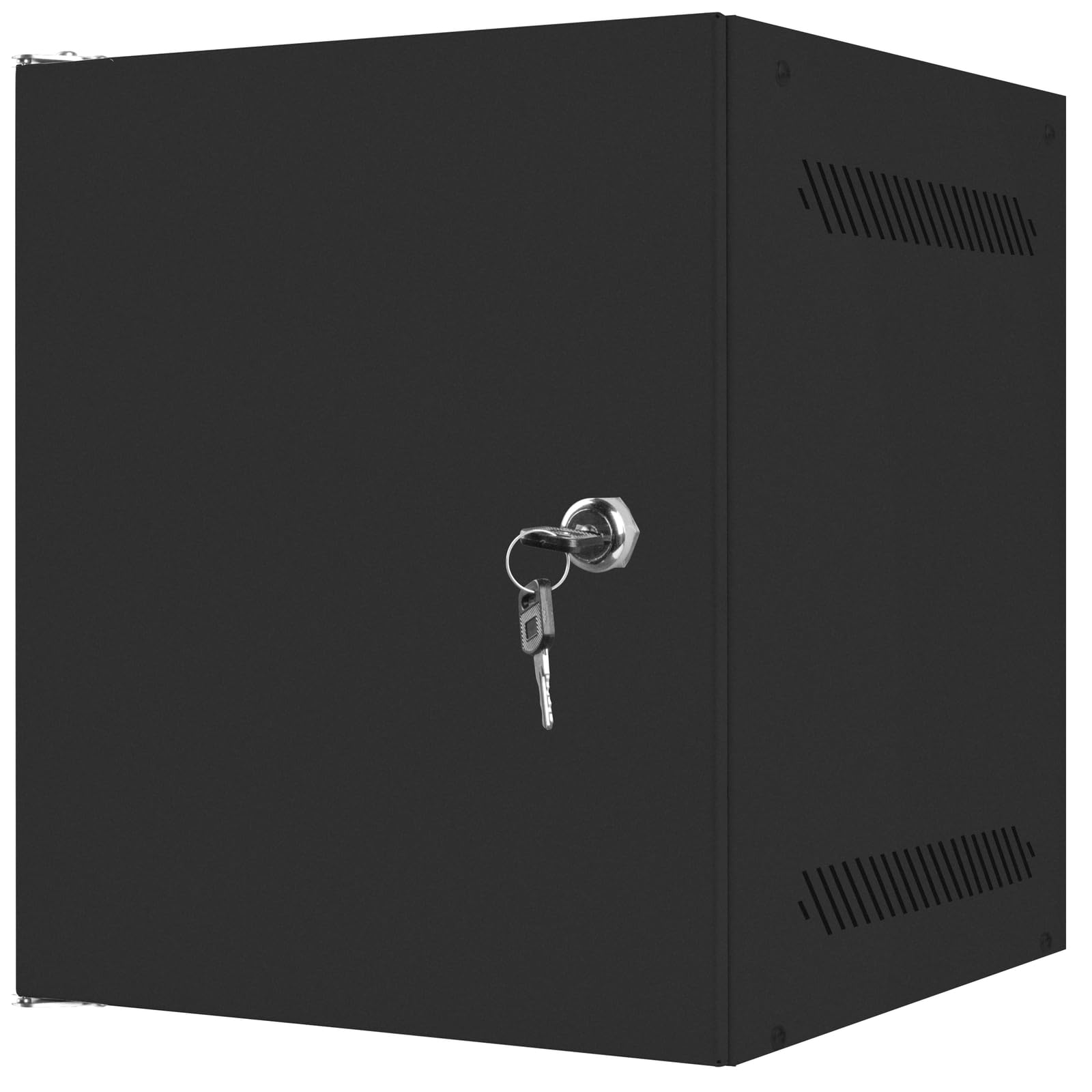 LANBERG Armario Rack de Pared 10 inch 12U 280 x 310 cm, zwart, Puerta Metalica (PAQUETE Plano) WF10-2312-00B