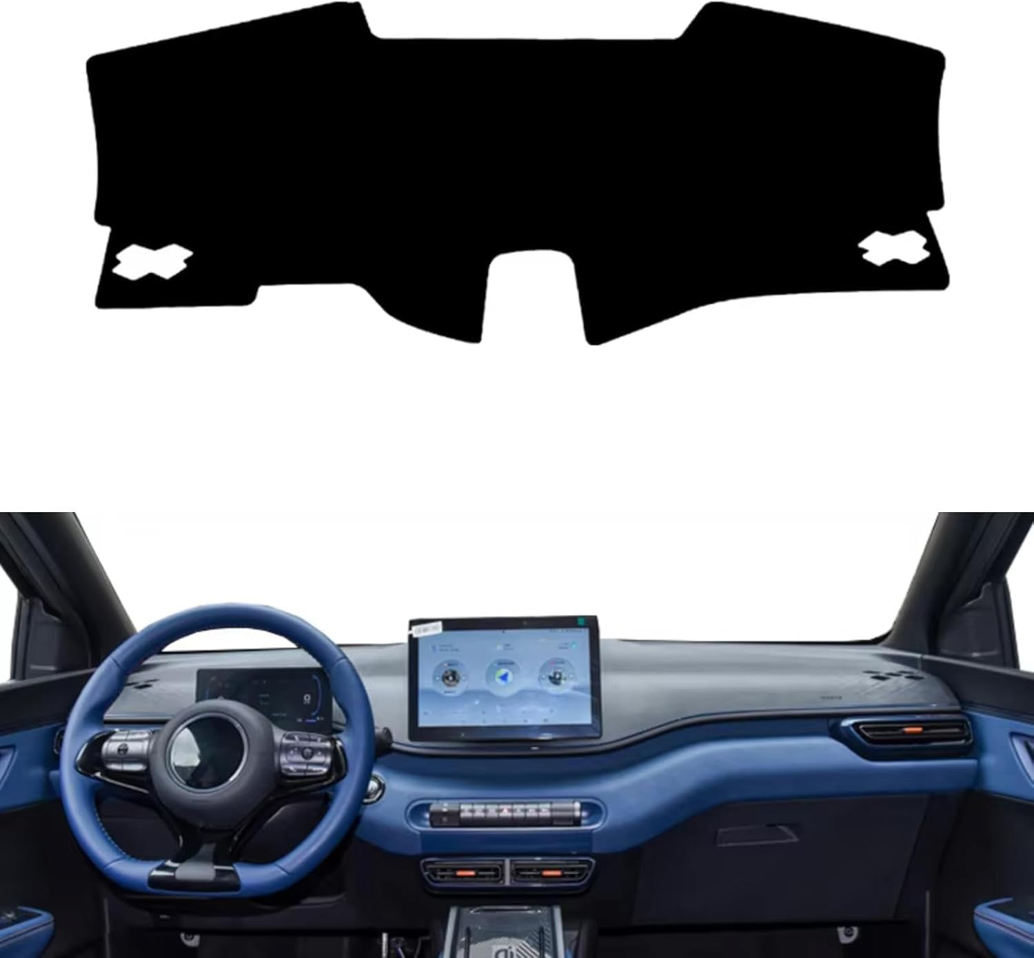 DdaiXQ Car Dashboard Mat For BYD Seagull 2023 2024, Anti Slip Anti Glare Dustproof Dashboard Cover Pad Protector Dash Cover Sunshade Dashmat