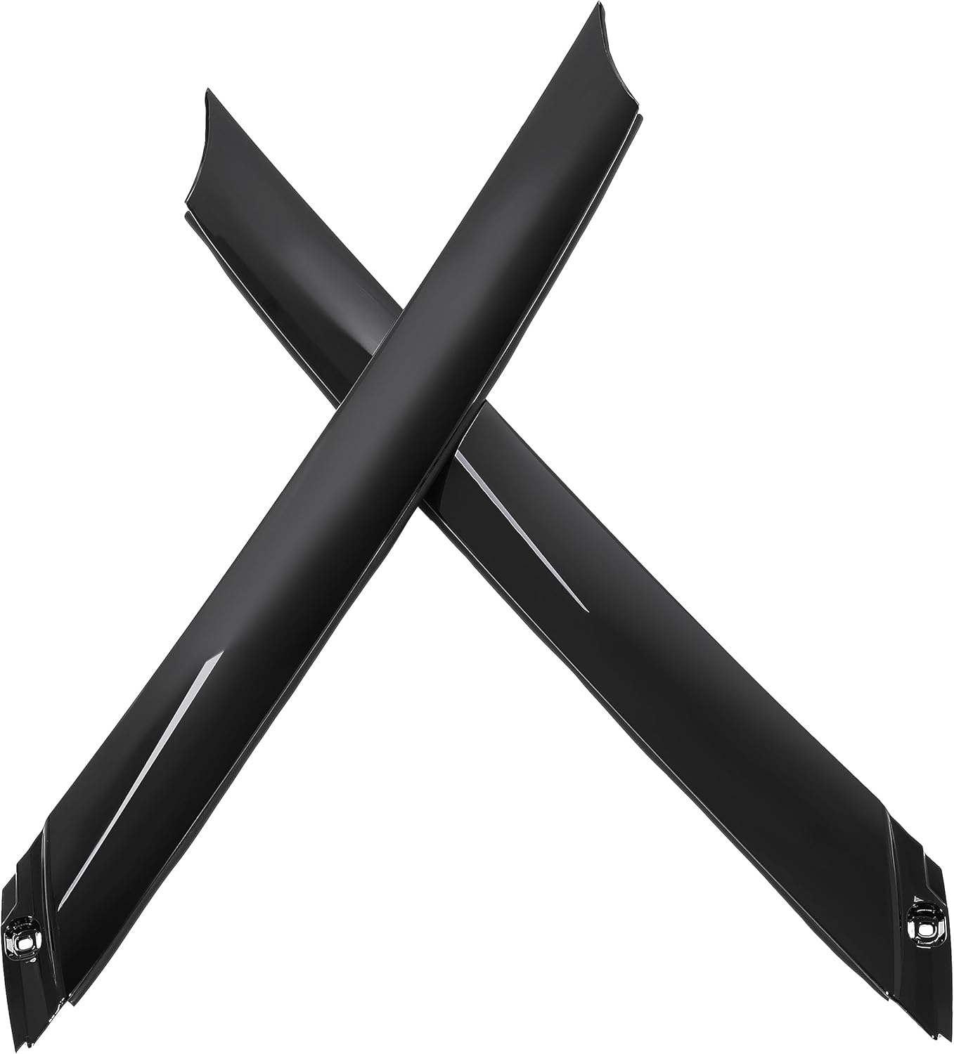 ECOTRIC Windshield A-Pillar Molding Trim Compatible with 2012-2017 Hyundai Veloster Replace for 86170-2V000 86180-2V000 Window Trim Panel Driver & Passenger Side