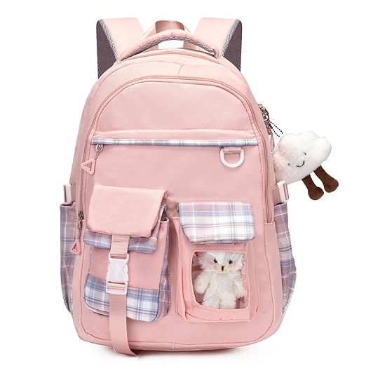 Tinytot 26 Litre, Stylish & Trendy Water Resistant Hi Storage School Collage Travel Backpack Bag for Girls & Women, 18 Inch