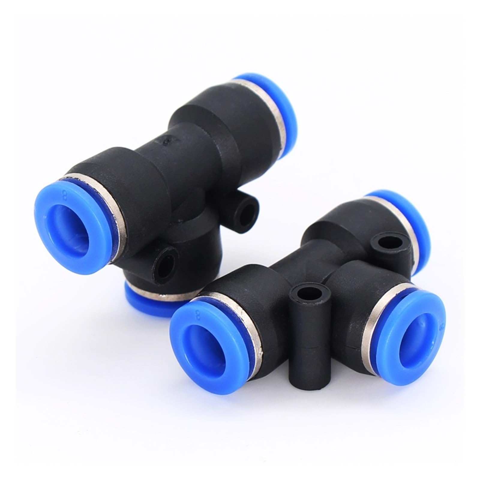 3-drożne złącza szybkiego montażu typu trójnik, Szybkozłączki pneumatyczne PE do rur 4-16 mm(10mm(100pcs))