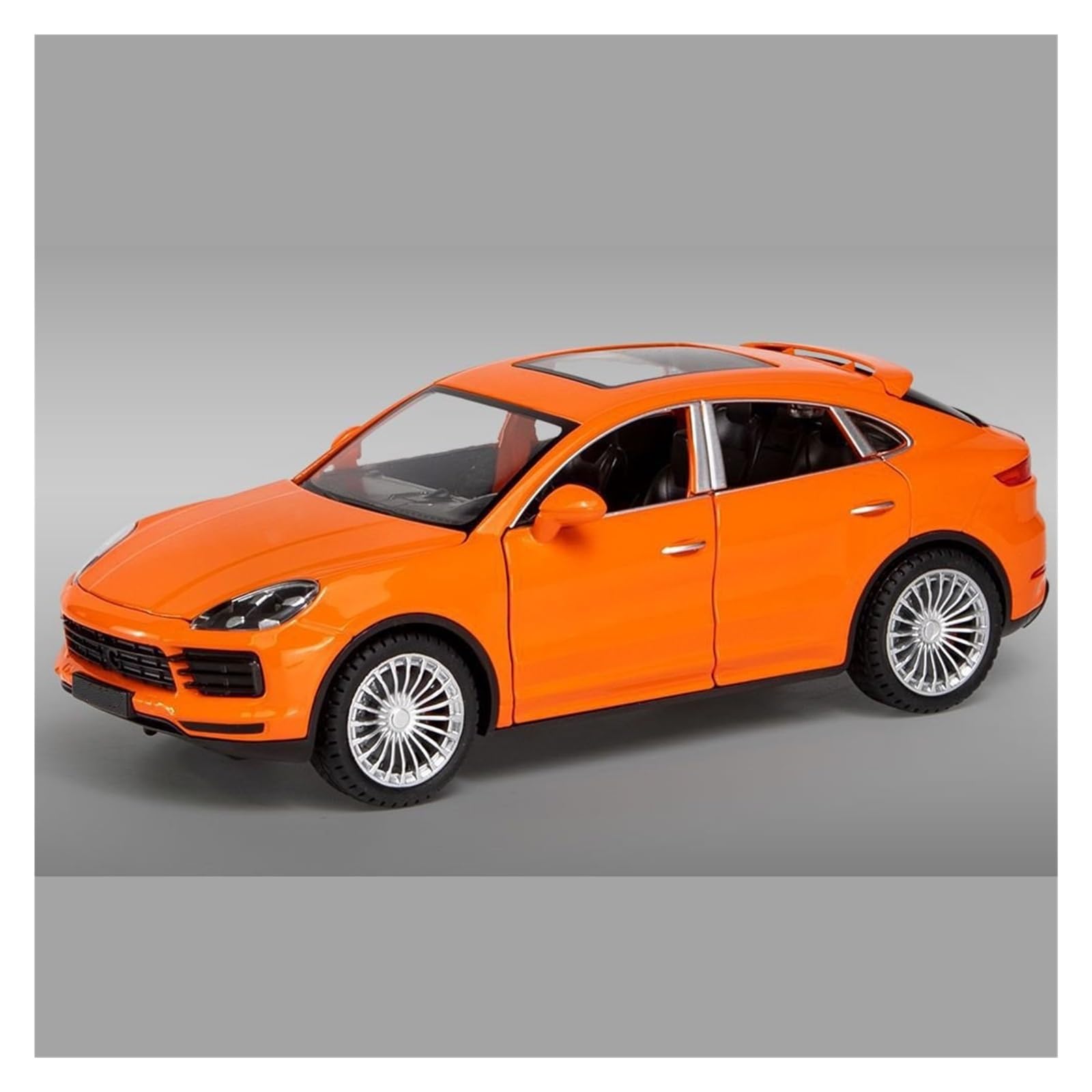 BANKOTO Diecast Car 1:24 For Cayenne Alloy Car Model Diecast Collect Hobby Decoration Collectible(Orange)
