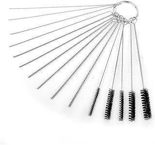 Carburetor Carbon Dirt Jet Remove 10pc Cleaning Needles + 5 Brushes Tool Kits Carburetor Engine Carbon Cleaner for Car&Motor