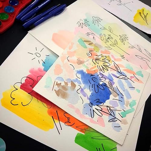 Miniatura 9 de Pelikan Juego de pintura de acuarela y pincel de plástico lavable, 12 colores, 1 cada uno (07501201)