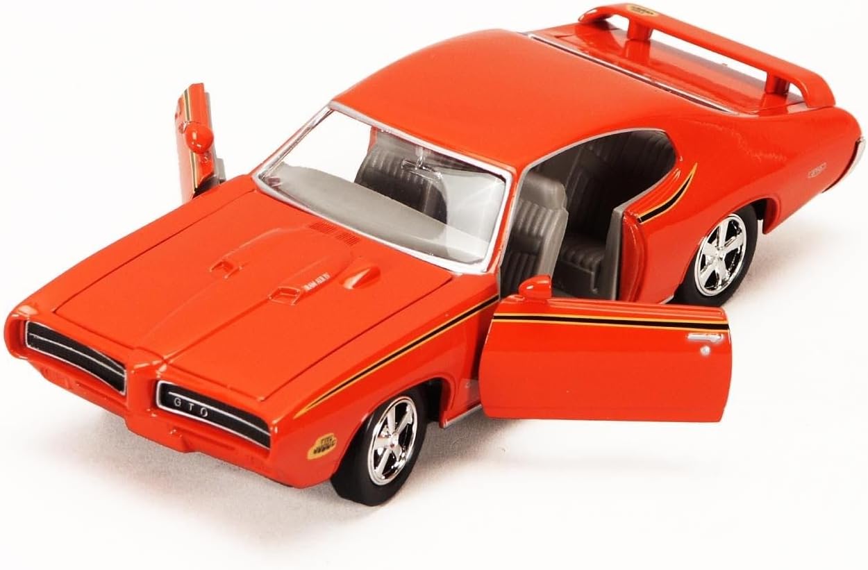 Motormax 1969 Pontiac GTO Orange 1:24 Scale Diecast Model Car 73242 OR - Image 2