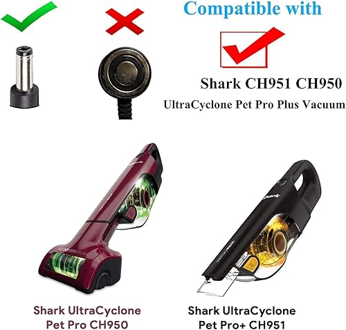 Miniatura 4 de HKY Adaptador de CA compatible con Shark CH951 CH950 CH955 UltraCyclone Pro aspiradora de mano inalámbrica CH950 14 CH95014 CH950UKT CH950C CH951C