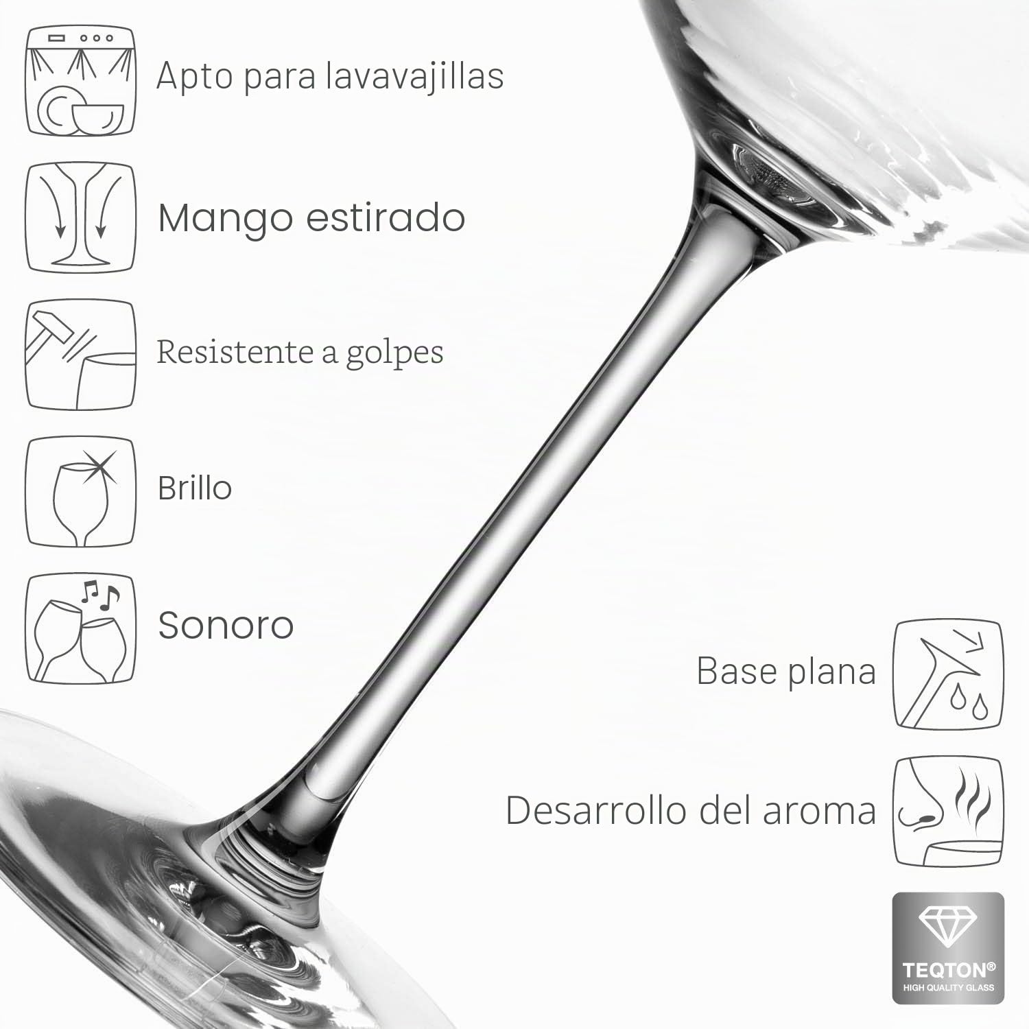 Leonardo 014790 Puccini - Juego de 6 Copas de Vino Tinto, Transparente