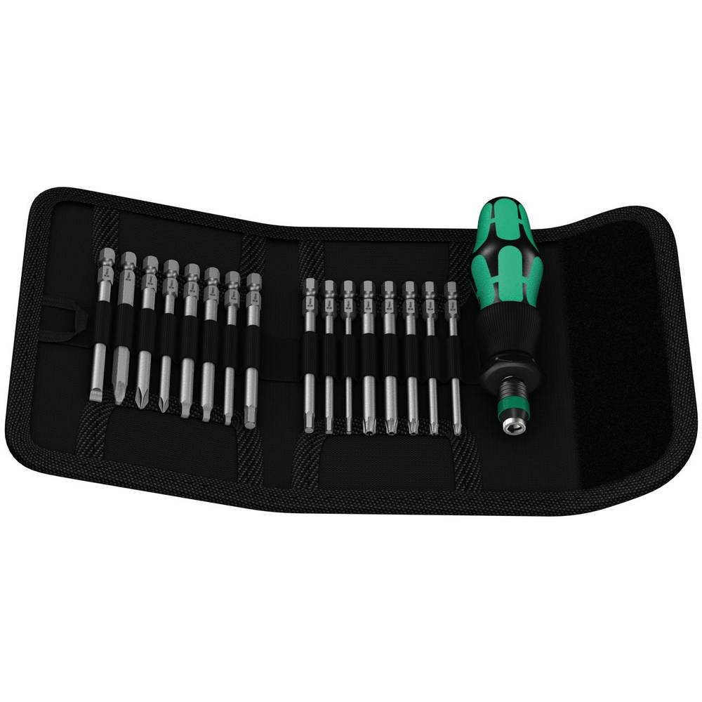 Juego de puntas Wera 05051042001 de acero resistente con estuche textil portátil