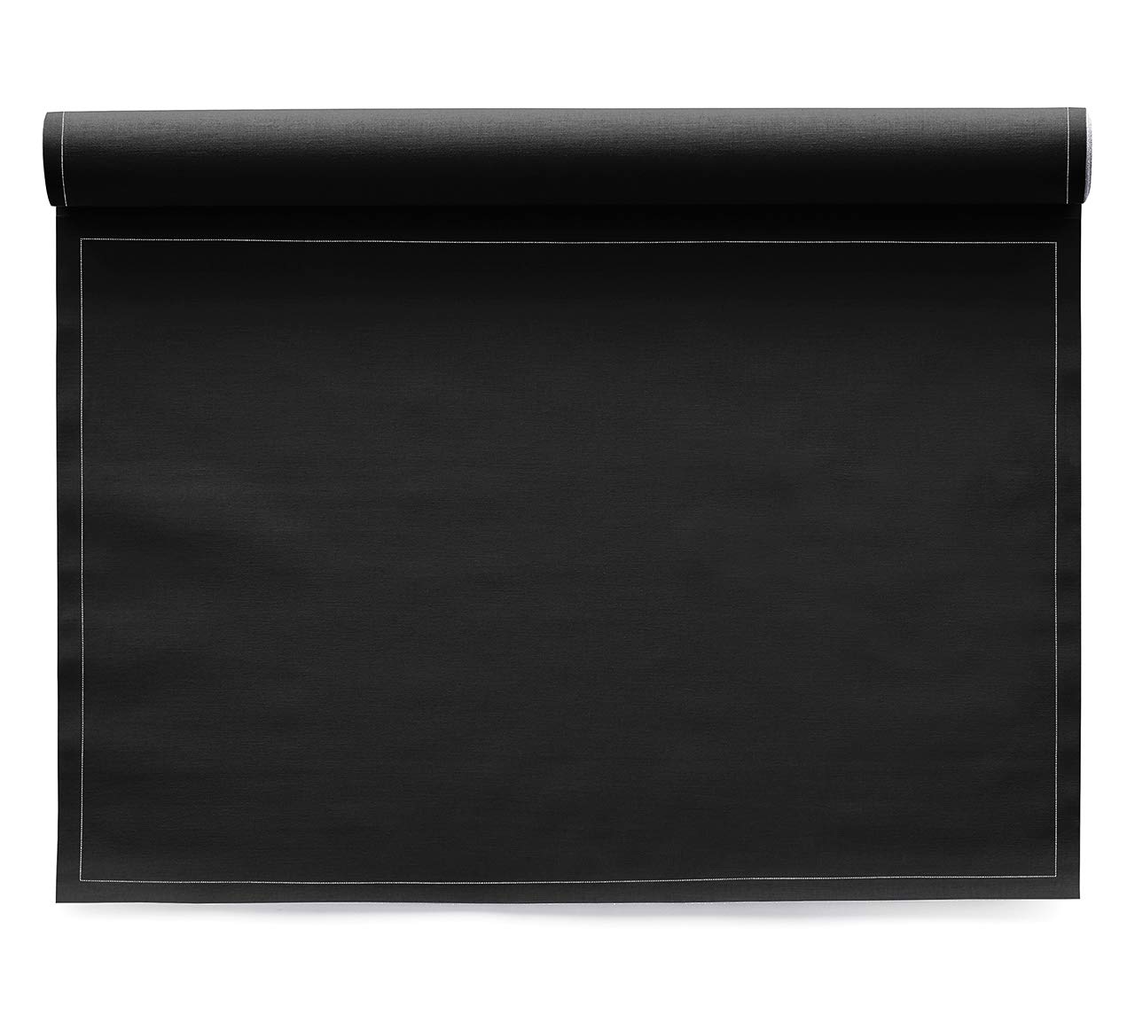 Cotton Placemat - 18.9 x 12.6 in - 12 Units per roll - Black