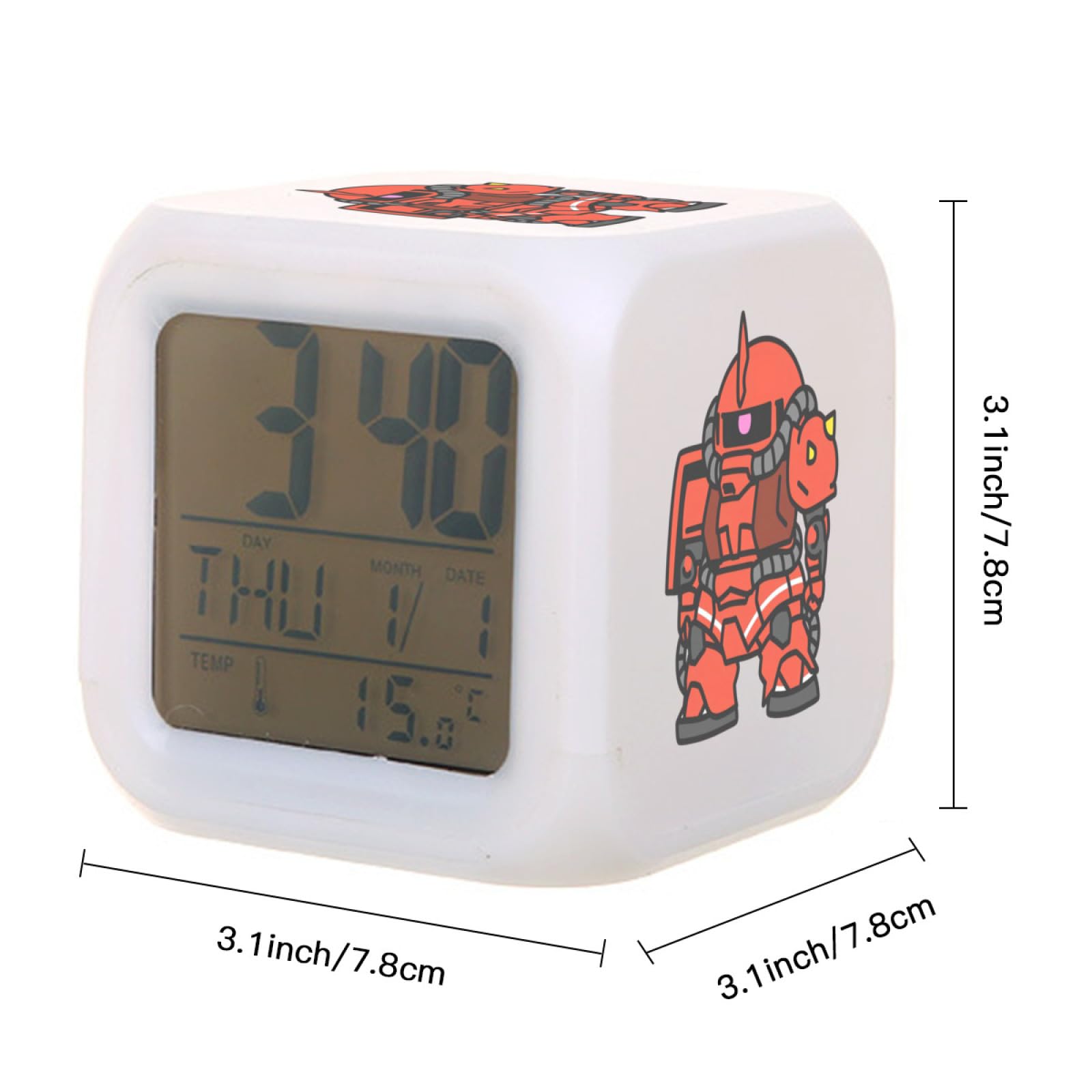 機動戦士ガンダム 　ジオン目覚まし時計　新品 ZEON CLOCK 機動戦士ガンダム ジオン軍 目覚まし時計 ガンダム