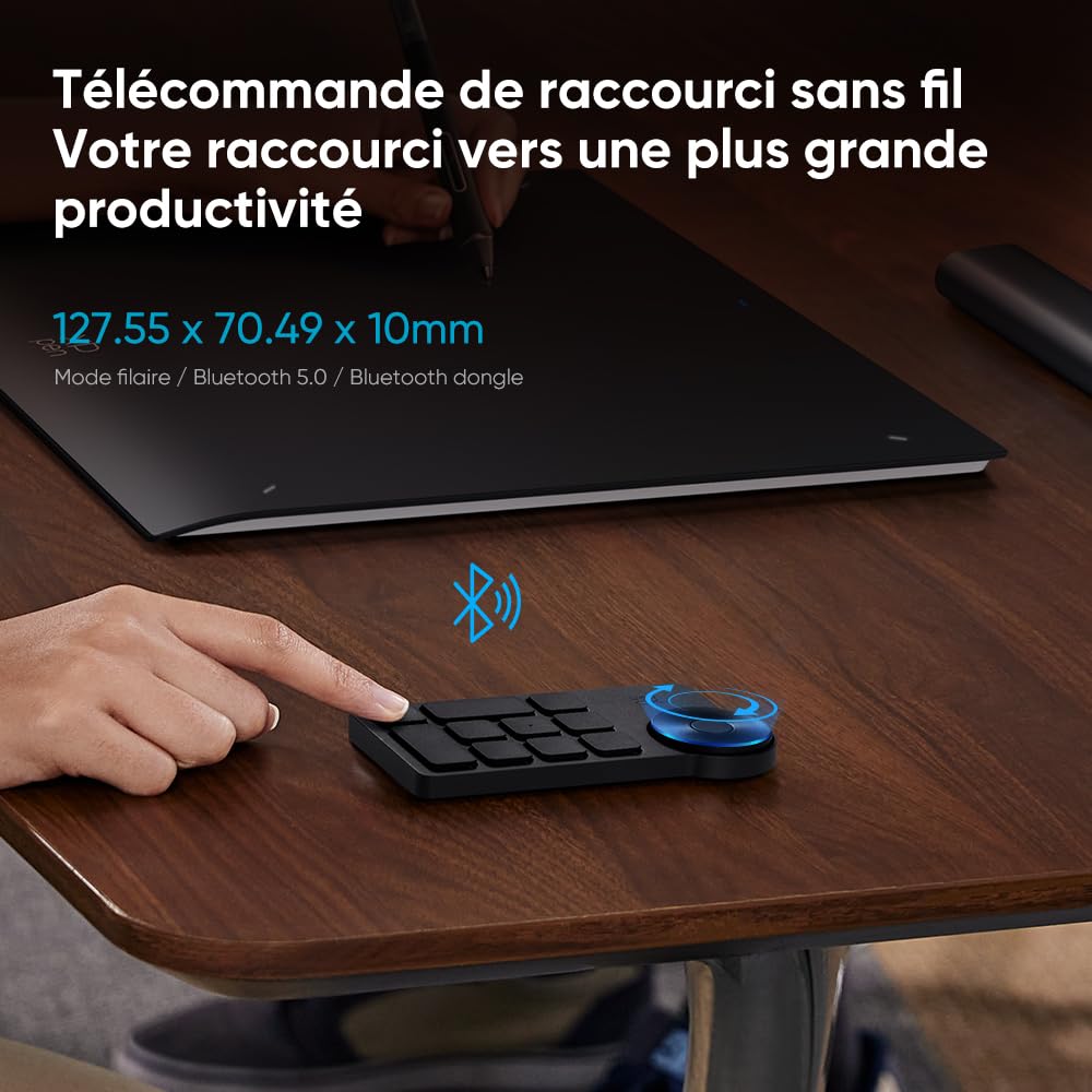 XP-PEN Deco Pro LW (Gen 2) Tablette Graphique, Tablette Graphique Dessin sans Écran Bluetooth 5.0, Stylet à 16K Niveaux de Pression, Compatible avec Windows Chrome OS macOS 10.10 Android 10.0 Linux