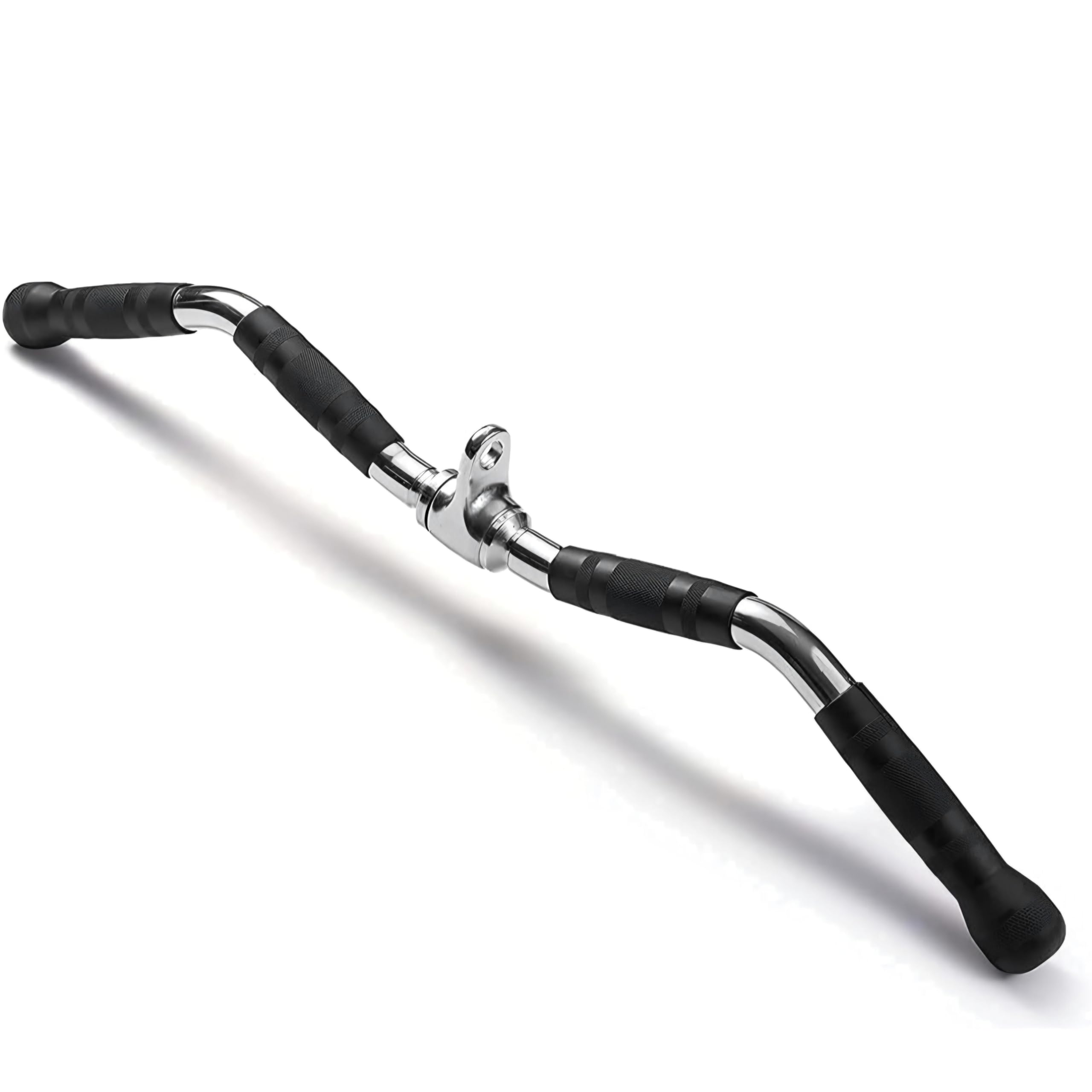 HT XPLORIX™ Zig-Zag Handle Bar with Grip - Curl Bar Cable Attachment for Versatile Back & Arm Workouts | best for biceps training-image-35