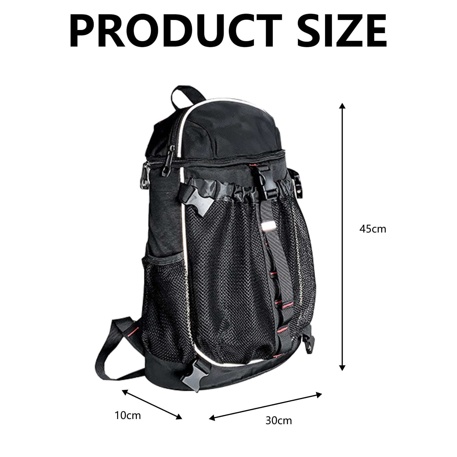 Mochila para Casco De Motocicleta, Mochila Impermeable para Motocicleta Bolsa para Casco De Gran Capacidad De 20l con Red para Casco para Cascos Y Baloncesto para Hombres Y Mujeres EquitacióN