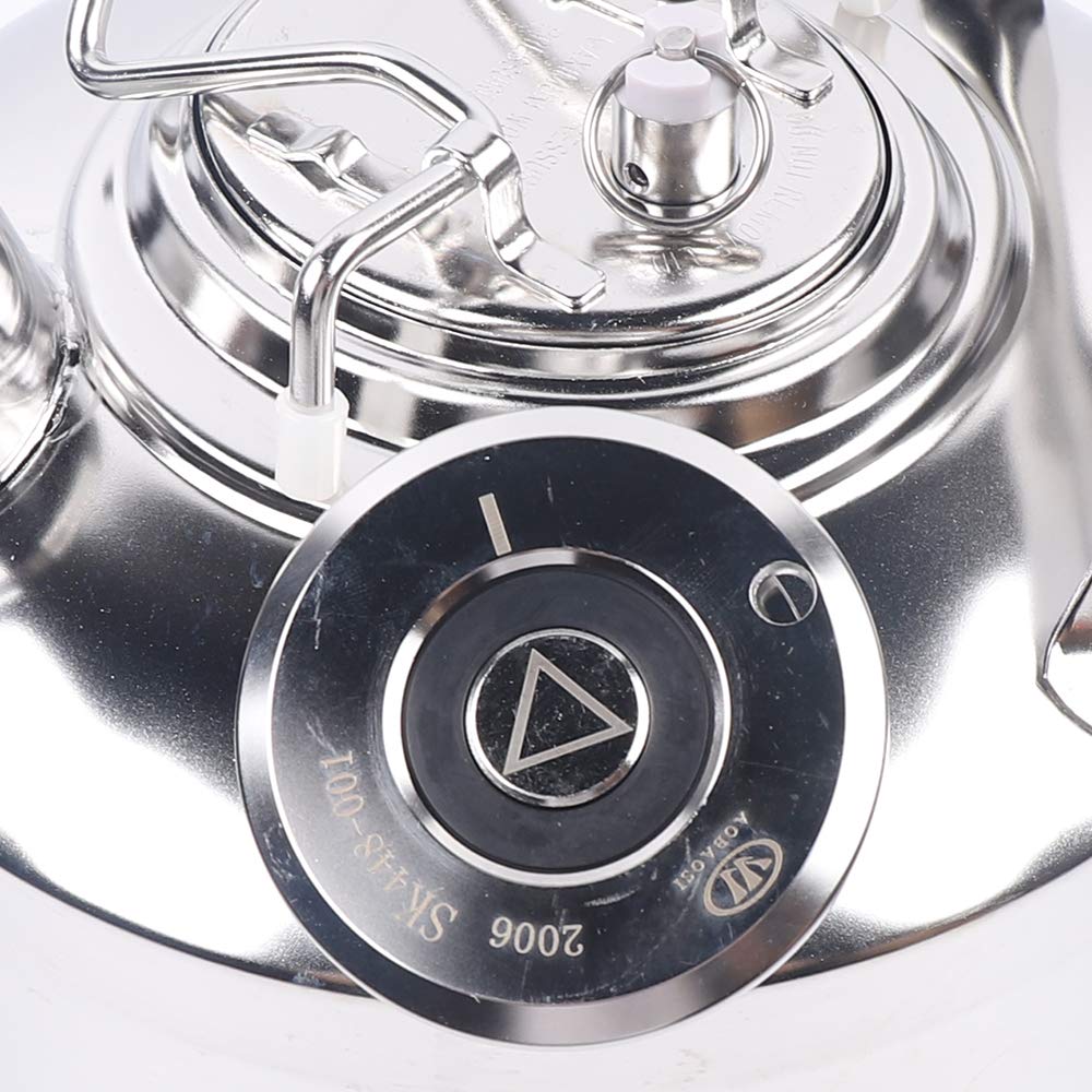 DKTDONG 304 - Botte per la pulizia della birra in acciaio inox, 10 l, contenitore per la pulizia della birra con coperchio, può essere utilizzato per pulire i serbatoi di birra, sillaba, 304