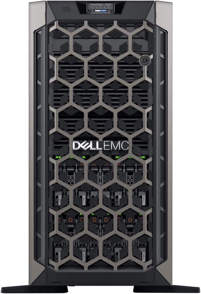 Dell PowerEdge T440 Tower Server with 2 Intel Silver 4110 8-core CPUs, 128GB DDR4 RAM, 16TB 12Gb SAS HDDs, RAID (Renewed)