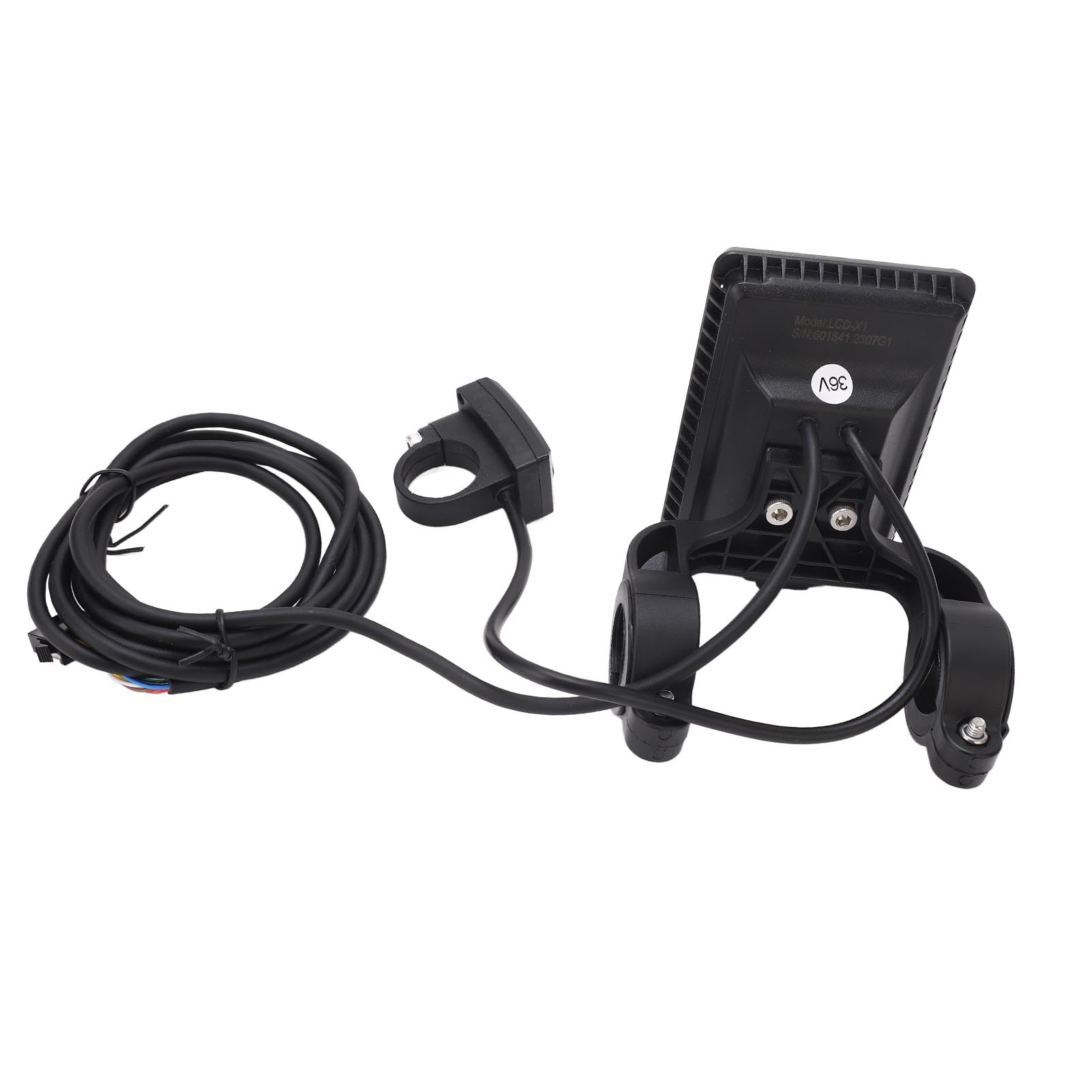 Parte di sostituzione del misuratore del display LCD in bici elettrica con materiale ABS per visione e stabilità dei dati convenienti adatti per manubrio da 22,2 mm