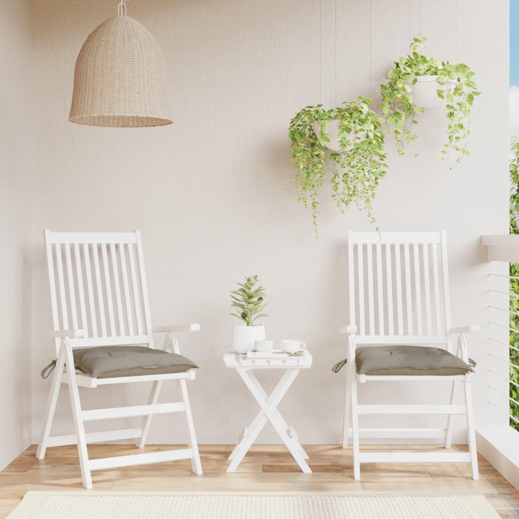 Lot de 2 coussins pour palettes imperméables 50x50x7 cm tissu Oxford antidérapant jardin balcon