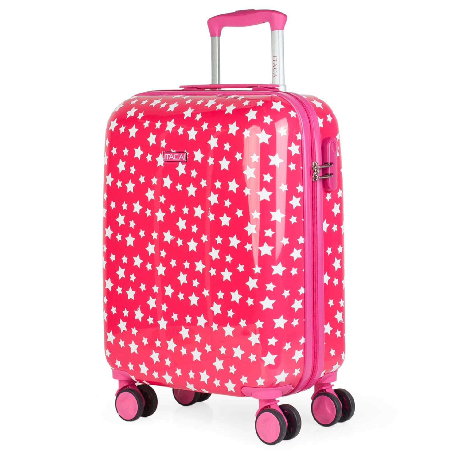 ITACA - Trolley Valigia Bambino Da Viaggio, Bagaglio A Mano 55x40x20, Per Bambini e Bambine. Trolley Bambino da Viaggio, Fucsia