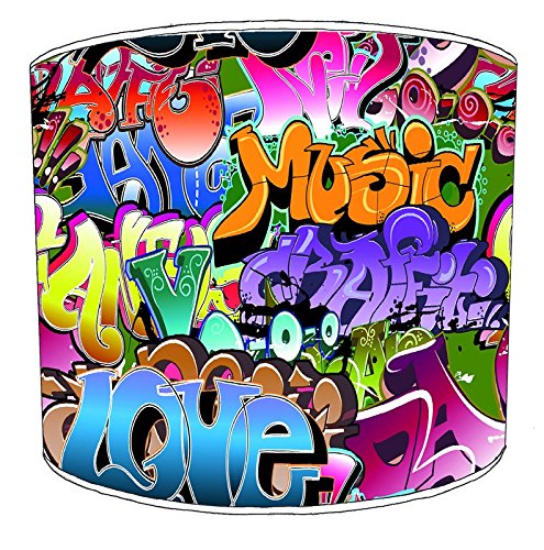 Graffiti Street Art Lampshade for A Ceiling Light in 3 Sizes - Free Personalisation