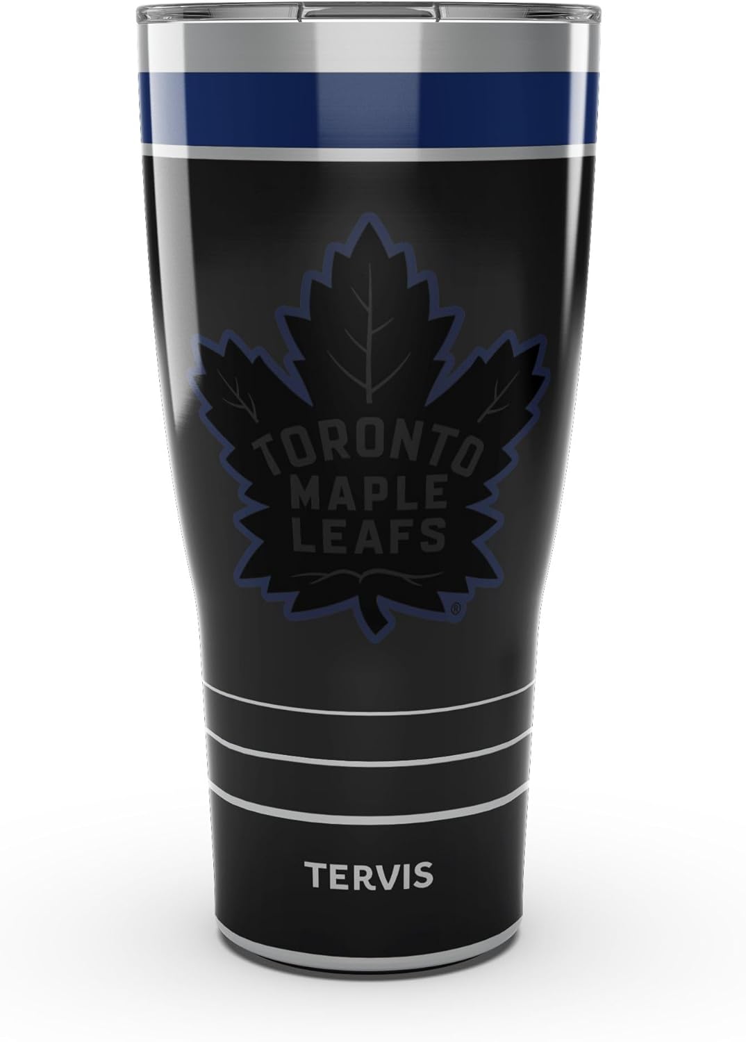 Tervis Traveler NHL Toronto Maple Leafs - Night Game Triple Insulated Tumbler Travel Cup Keeps Drinks Cold & Hot, 30oz, Stainless Steel